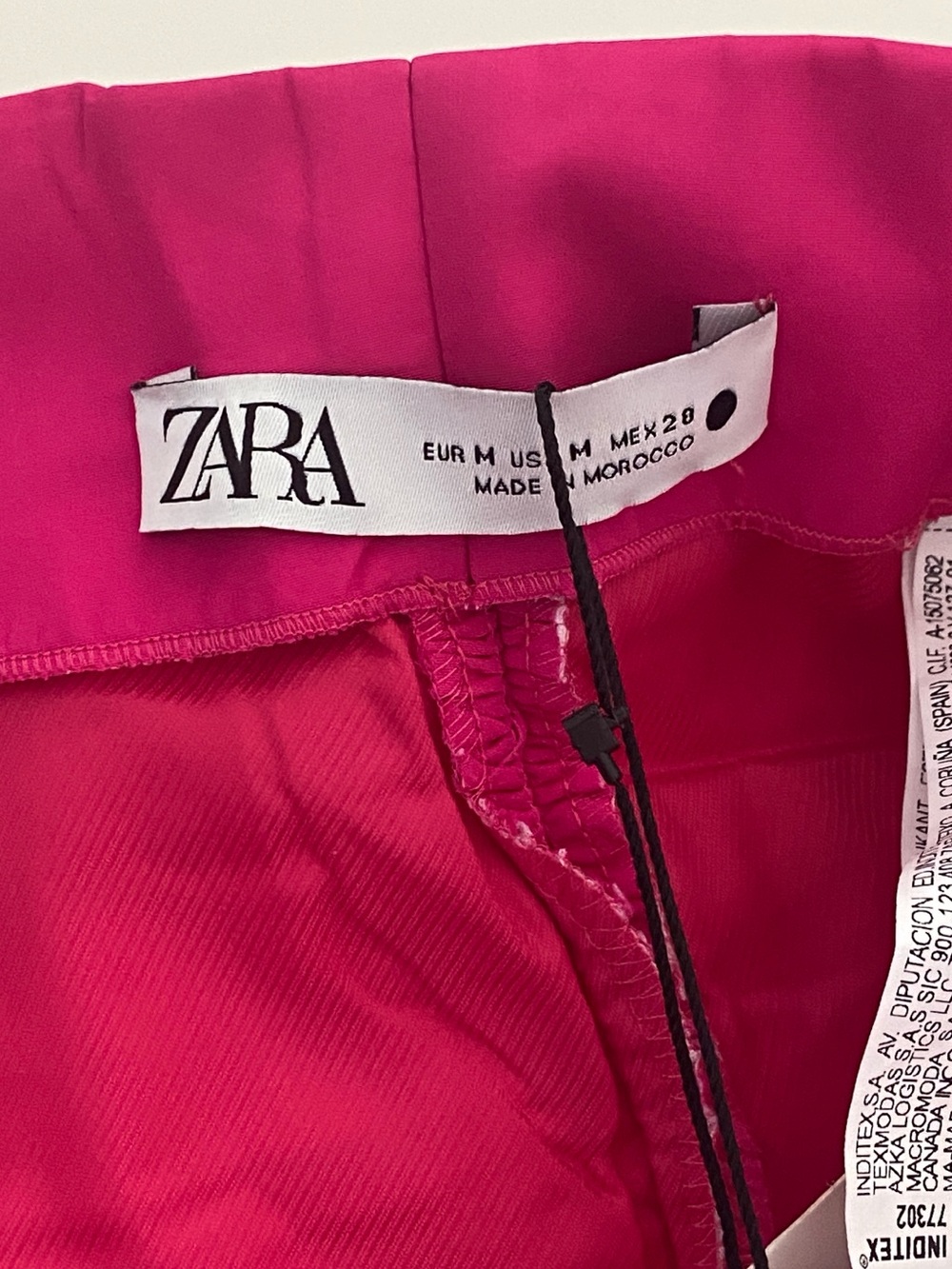 Zara Fuchsia Ruched Ruffle Mini Skirt - Picture 6 of 8